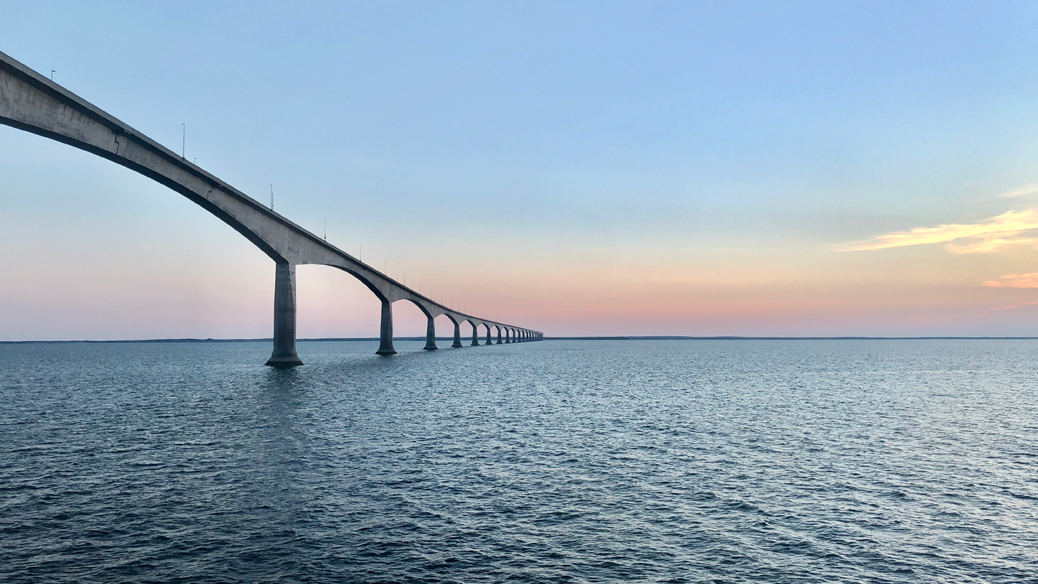 confederation bridge sunset