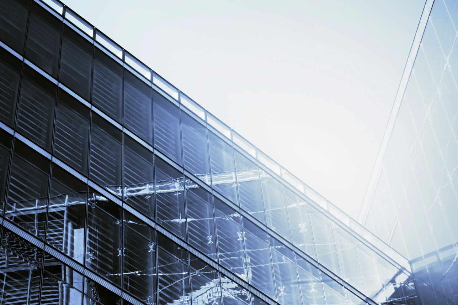 looking up at buildings
